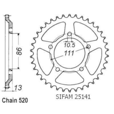 Rozeta pro Gilera 25141CZ43